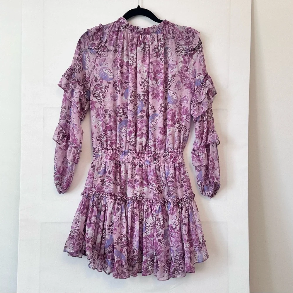 Misa Los Angeles Purple Floral Dress - Picture 3 of 5